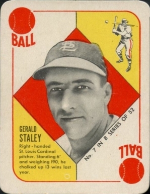 1951 Topps Blue Backs Gerry Staley #7 Baseball Card