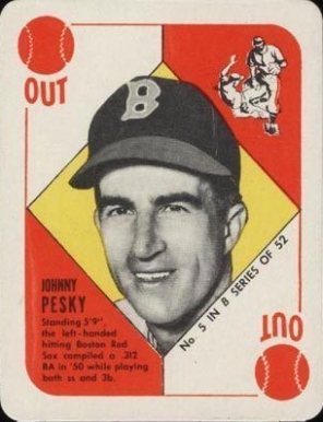 1949 Bowman #86 Johnny Pesky PSA 8 Graded Baseball Card MLB Boston Red Sox