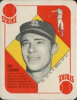 1951 Topps Blue Backs Don Lenhardt #33 Baseball Card