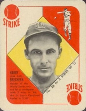 1951 Topps Blue Backs Harry Brecheen #28 Baseball Card