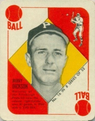 1951 Topps Blue Backs Murry Dickson #16 Baseball Card