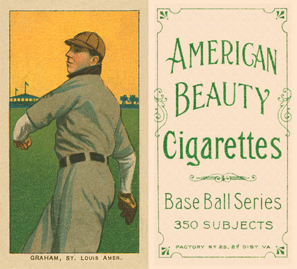 1909 White Borders American Beauty Frame Graham, St. Louis Amer. #191 Baseball Card
