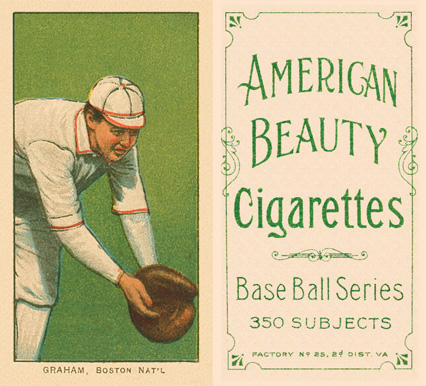 1909 White Borders American Beauty Frame Graham, Boston Nat'L #192 Baseball Card