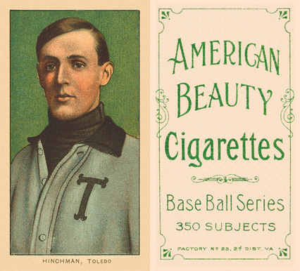 1909 White Borders American Beauty Frame Hinchman, Toledo #214 Baseball Card