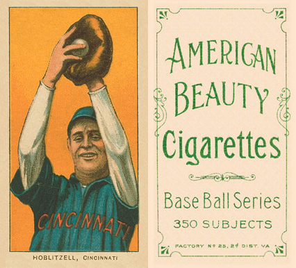 1909 White Borders American Beauty Frame Hoblitzell, Cincinnati #215 Baseball Card