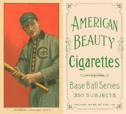 1909 White Borders American Beauty Frame Hofman, Chicago Nat'L #218 Baseball Card
