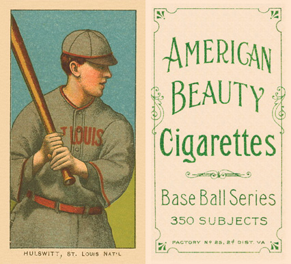 1909 White Borders American Beauty Frame Hulswitt, St. Louis Nat'L #226 Baseball Card