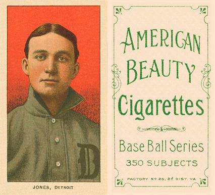 1909 White Borders American Beauty Frame Jones, Detroit #239 Baseball Card