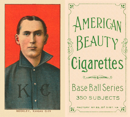 1909 White Borders American Beauty Frame Beckley, Kansas City #29 Baseball Card