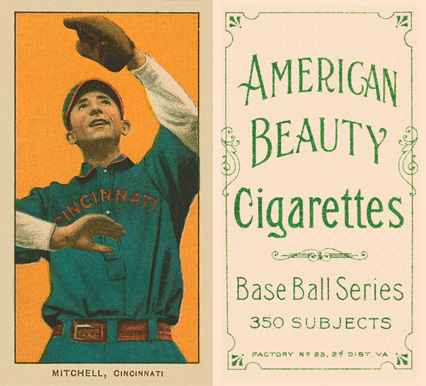 1909 White Borders American Beauty Frame Mitchell, Cincinnati #339 Baseball Card