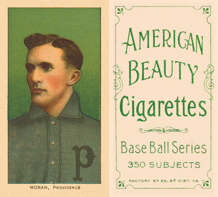 1909 White Borders American Beauty Frame Moran, Providence #342 Baseball Card