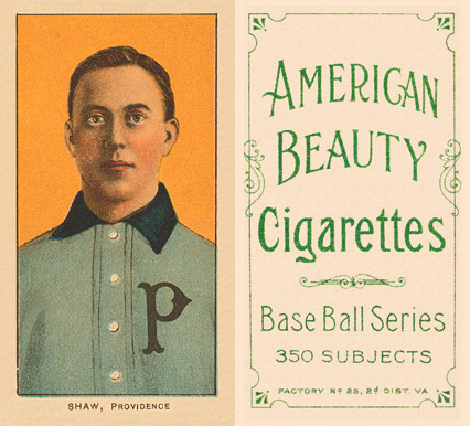1909 White Borders American Beauty Frame Shaw, Providence #441 Baseball Card