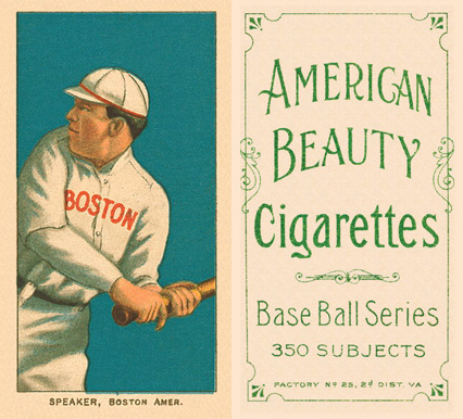 1909 White Borders American Beauty Frame Speaker, Boston Amer. #456 Baseball Card