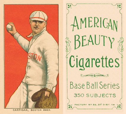 1909 White Borders American Beauty Frame Carrigan, Boston Amer. #74 Baseball Card