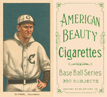 1909 White Borders American Beauty Frame Clymer, Columbus #94 Baseball Card