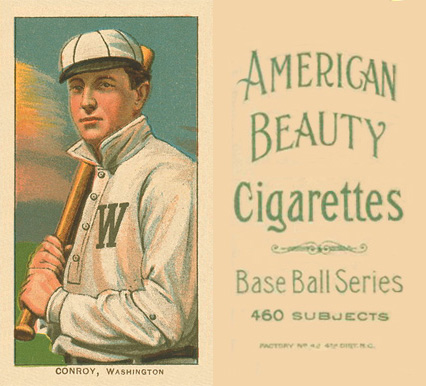 1909 White Borders American Beauty No Frame  Conroy, Washington #105 Baseball Card