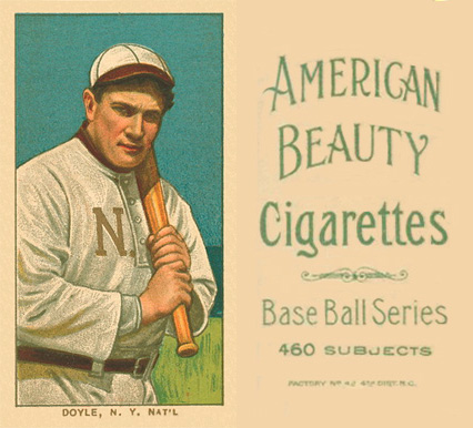 1909 White Borders American Beauty No Frame  Doyle, N.Y. Nat'L #151 Baseball Card