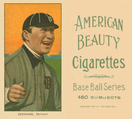 1909 White Borders American Beauty No Frame  Jennings, Detroit #232 Baseball Card