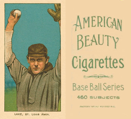 1909 White Borders American Beauty No Frame  Lake, St. Louis Amer. #273 Baseball Card