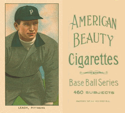 1909 White Borders American Beauty No Frame  Leach, Pittsburgh #279 Baseball Card