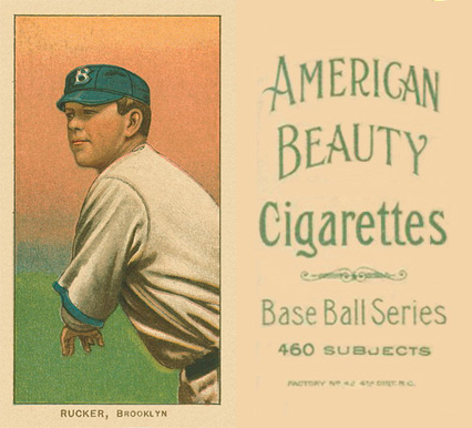1909 White Borders American Beauty No Frame  Rucker, Brooklyn #417 Baseball Card