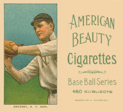 1909 White Borders American Beauty No Frame  Sweeney, N.Y. Amer. #475 Baseball Card