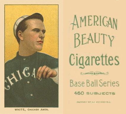 1909 White Borders American Beauty No Frame  White, Chicago Amer. #504 Baseball Card