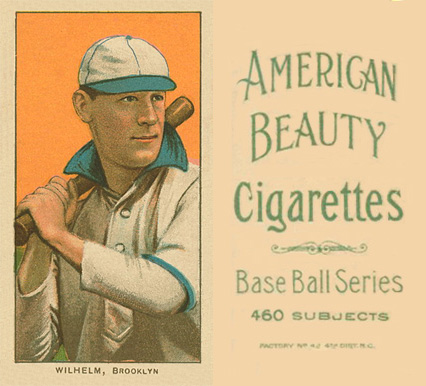 1909 White Borders American Beauty No Frame  Wilhelm, Brooklyn #509 Baseball Card