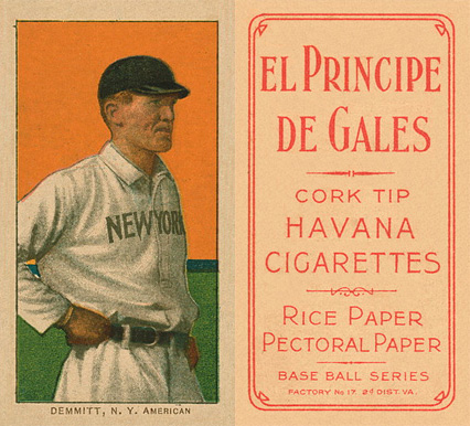 1909 White Borders El Principe De Gales Demmitt, N.Y. American #125 Baseball Card