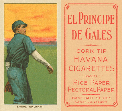 1909 White Borders El Principe De Gales Ewing, Cincinnati #169 Baseball Card