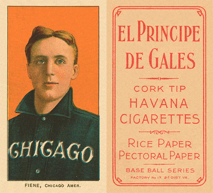 1909 White Borders El Principe De Gales Fiene, Chicago Amer. #172 Baseball Card