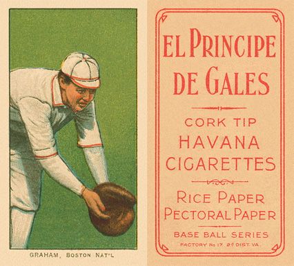 1909 White Borders El Principe De Gales Graham, Boston Nat'L #192 Baseball Card