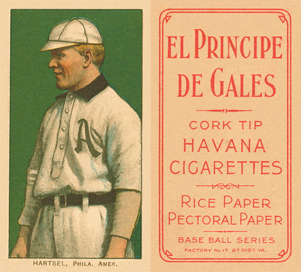 1909 White Borders El Principe De Gales Hartsel, Phila. Amer. #206 Baseball Card