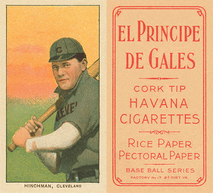 1909 White Borders El Principe De Gales Hinchman, Cleveland #213 Baseball Card