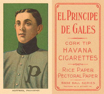 1909 White Borders El Principe De Gales Hoffman, Povidence #217 Baseball Card