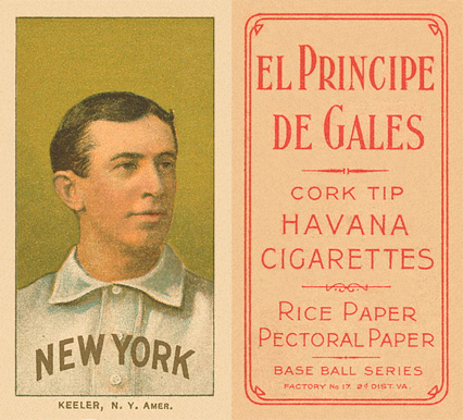 1909 White Borders El Principe De Gales Keeler, N.Y. Amer. #247 Baseball Card