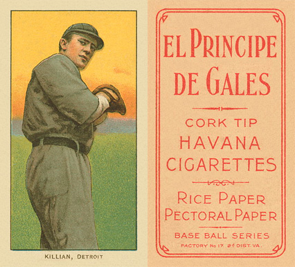 1909 White Borders El Principe De Gales Killian, Detroit #251 Baseball Card