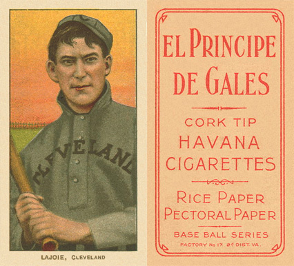 1909 White Borders El Principe De Gales Lajoie, CLeveland #271 Baseball Card