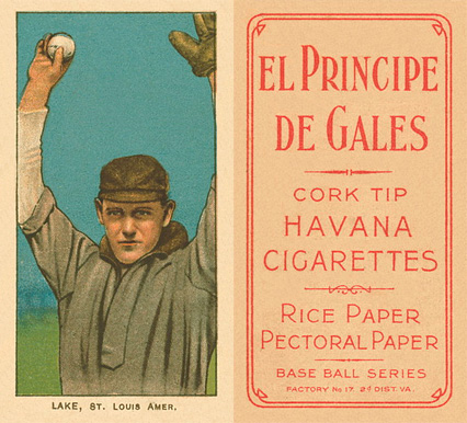 1909 White Borders El Principe De Gales Lake, St. Louis Amer. #273 Baseball Card