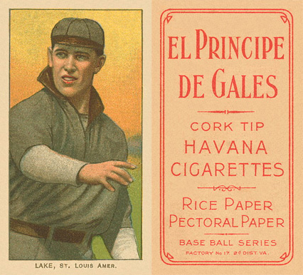 1909 White Borders El Principe De Gales Lake, St. Louis Amer. #274 Baseball Card
