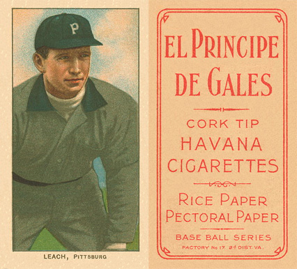 1909 White Borders El Principe De Gales Leach, Pittsburgh #279 Baseball Card