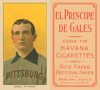 1909 White Borders El Principe De Gales Leach, Pittsburgh #280 Baseball Card
