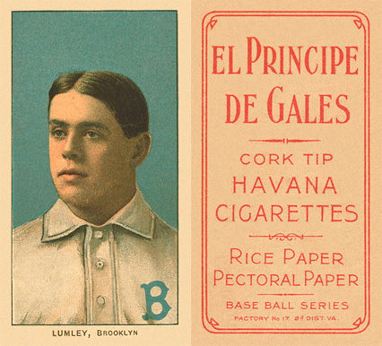 1909 White Borders El Principe De Gales Lumley, Brooklyn #291 Baseball Card