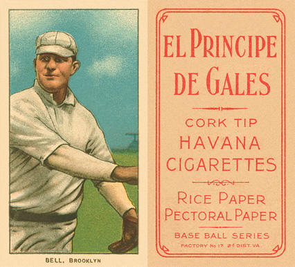 1909 White Borders El Principe De Gales Bell, Brooklyn #31 Baseball Card