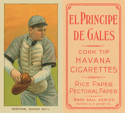 1909 White Borders El Principe De Gales Needham, Chicago Nat'L #357 Baseball Card