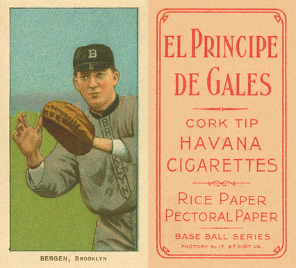 1909 White Borders El Principe De Gales Bergen, Brooklyn #36 Baseball Card