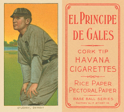 1909 White Borders El Principe De Gales O'Leary, Detroit #368 Baseball Card