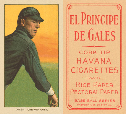1909 White Borders El Principe De Gales Owen, Chicago Amer. #376 Baseball Card