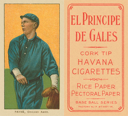 1909 White Borders El Principe De Gales Payne, Chicago Amer. #382 Baseball Card