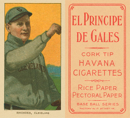 1909 White Borders El Principe De Gales Rhoades, Cleveland #410 Baseball Card